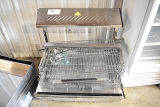 ServIt 423HDM26SA Stainless Steel Commercial Countertop Heated Merchandiser Display Case. See Pictures for Damage. 120 Volts, 1 Phase. Tested and Powers On But Does Not Get Warm