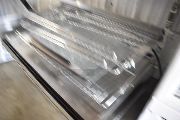 ServIt 423HDM26SA Stainless Steel Commercial Countertop Heated Merchandiser Display Case. See Pictures for Damage. 120 Volts, 1 Phase. Tested and Powers On But Does Not Get Warm - Image 4 of 7