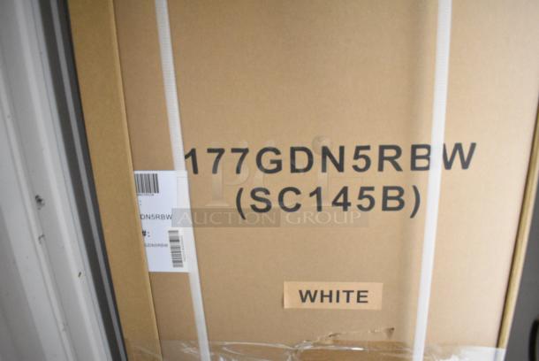 BRAND NEW IN BOX! Galaxy 177GDN5RBW Metal Commercial Single Door Reach In Cooler Merchandiser with Red, White, and Blue LED Lighting. 110-120 Volts, 1 Phase - Image 3 of 3