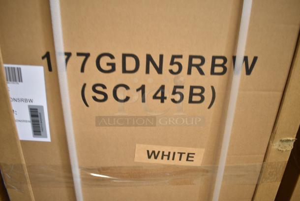 BRAND NEW IN BOX! Galaxy 177GDN5RBW Metal Commercial Single Door Reach In Cooler Merchandiser with Red, White, and Blue LED Lighting. 110-120 Volts, 1 Phase - Image 3 of 3