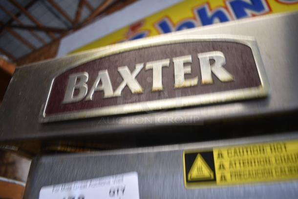 Baxter Stainless Steel Commercial Natural Gas Powered Mini Rotating Rack Oven on Double Pan Rack. - Image 6 of 6