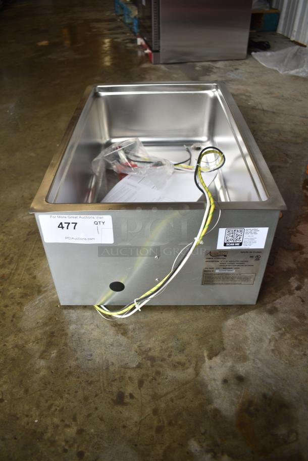 BRAND NEW SCRATCH AND DENT! 2024 Avantco 177BM12SA BM-12SA Bottom Mount Drop-In Full Size Hot Food Well with Square Inside Corners and Drain. 120 Volts, 1 Phase. - Image 1 of 5