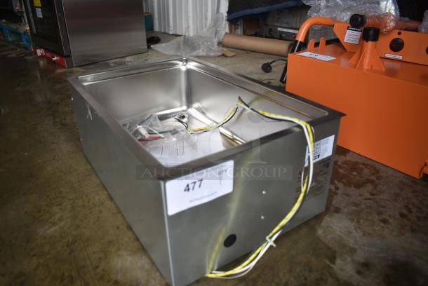 BRAND NEW SCRATCH AND DENT! 2024 Avantco 177BM12SA BM-12SA Bottom Mount Drop-In Full Size Hot Food Well with Square Inside Corners and Drain. 120 Volts, 1 Phase. - Image 2 of 5