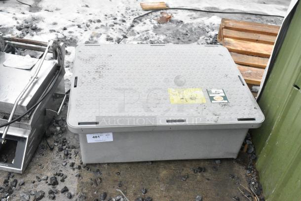 BRAND NEW SCRATCH AND DENT! Canlas Endura 3925A02LO Lo-Pro 50 lb. 25 GPM Low Profile Grease Trap with 2" Hub - Image 1 of 4
