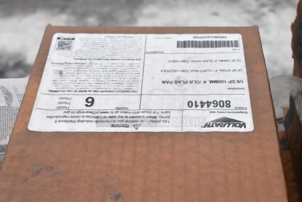 4 BRAND NEW! Boxes of 6 Vollrath 806441 Super Pan® 1/6 Size Clear Polycarbonate Food Pan - 4" Deep. 4 Times Your Bid! - Image 3 of 3
