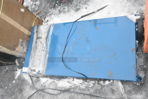 Blue Metal Platform Cart - Image 3 of 3