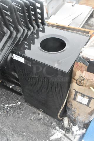 BRAND NEW SCRATCH AND DENT! Rubbermaid Black Poly Trash Can Shell.
