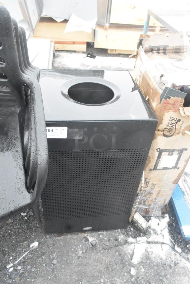 BRAND NEW SCRATCH AND DENT! Rubbermaid Black Poly Trash Can Shell. - Image 2 of 4