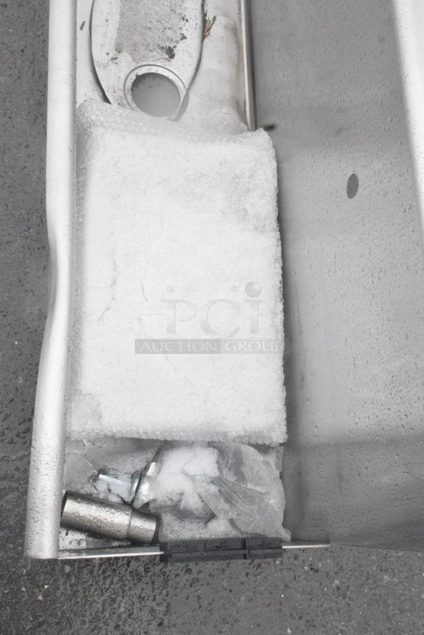 BRAND NEW SCRATCH AND DENT! Regency 600HSMSB18120 Wall-Mounted 120" x 17 1/2" Hand Sink for 5 Single-Inlet Faucets - Image 5 of 6