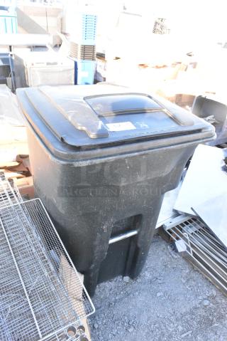 Black Poly Trash Can