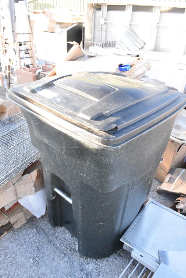 Black Poly Trash Can - Image 2 of 4