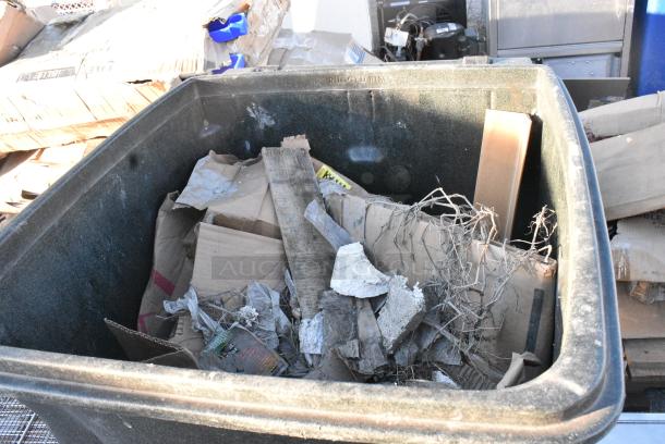 Black Poly Trash Can - Image 3 of 4