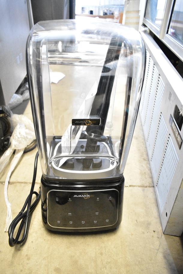 BRAND NEW SCRATCH AND DENT! AvaMix HBX2000 64 oz. 3 1/2 hp Programmable Commercial Blender with Touchpad and Sound Enclosure. - Image 3 of 14