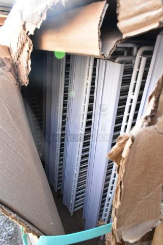BRAND NEW SCRATCH AND DENT! 266C2472NA3L Styleline CL2472-NT Classic Plus 24" x 72" Walk-In Cooler Merchandiser Shelving . May Be Missing Pieces.