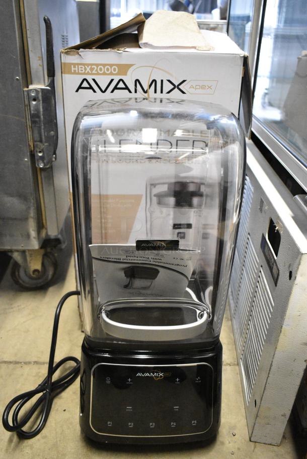 BRAND NEW SCRATCH AND DENT! AvaMix HBX2000 64 oz. 3 1/2 hp Programmable Commercial Blender with Touchpad and Sound Enclosure. - Image 2 of 14