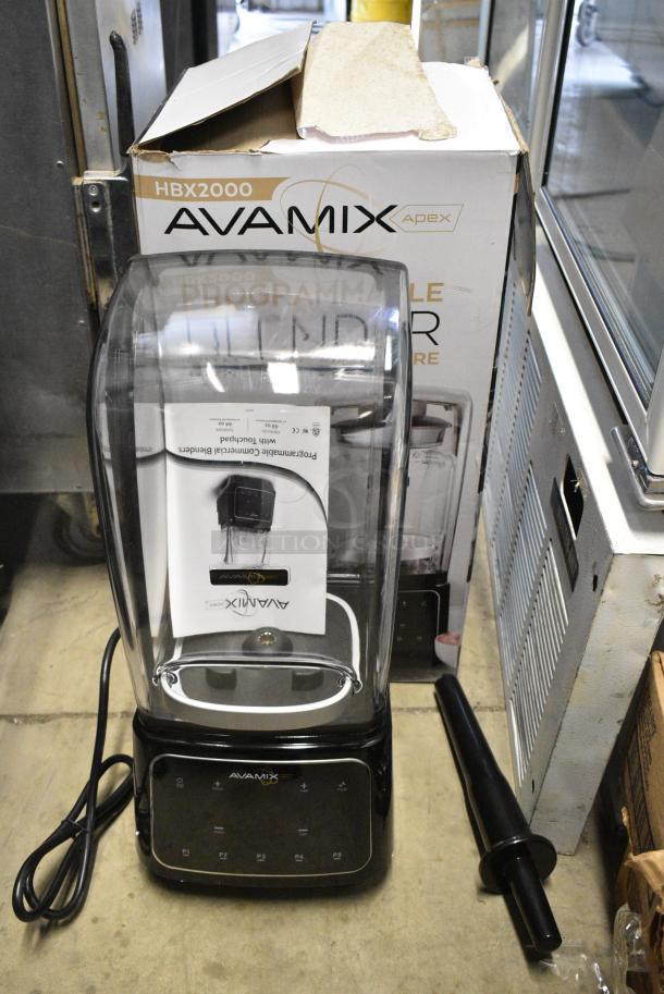 BRAND NEW SCRATCH AND DENT! AvaMix HBX2000 64 oz. 3 1/2 hp Programmable Commercial Blender with Touchpad and Sound Enclosure. - Image 12 of 14