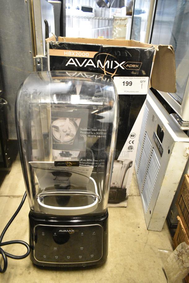 BRAND NEW SCRATCH AND DENT! AvaMix HBX2000 64 oz. 3 1/2 hp Programmable Commercial Blender with Touchpad and Sound Enclosure. - Image 13 of 14