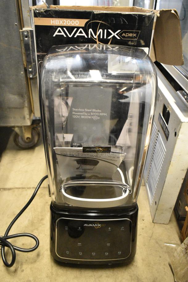 BRAND NEW SCRATCH AND DENT! AvaMix HBX2000 64 oz. 3 1/2 hp Programmable Commercial Blender with Touchpad and Sound Enclosure. - Image 14 of 14