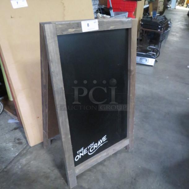 One Chalkboard/Sidewalk Sign. 24X40 - Image 1 of 1