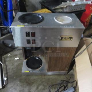 One Bunn Pour O Matic With Filter Basket. 16X18X19