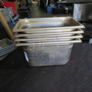 1/4 Size 6 Inch Deep Hotel Pan. 4XBID