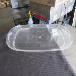 One Clear Poly Serving Tray.