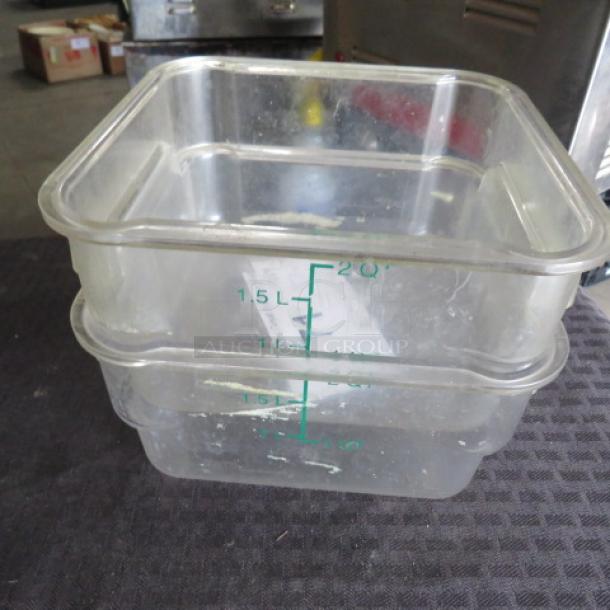 2 Quart Food Storage Container. 2XBID - Image 1 of 1