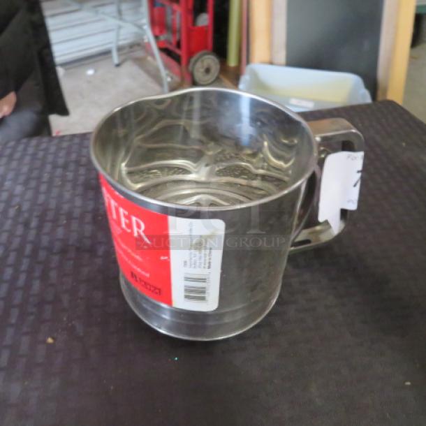 One Stainless Steel Sifter. - Image 1 of 1