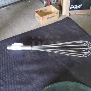 One Large Stainless Steel Whip.