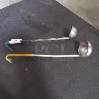 Assorted Stainless Steel Ladle. 2XBID