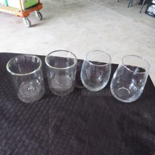Assorted Rocks Glasses. 4XBID