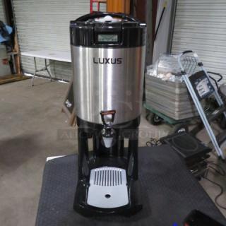 One Fetco Luxus Thermal Coffee Dispenser With Stand. Model# L4D-15. $376.96
