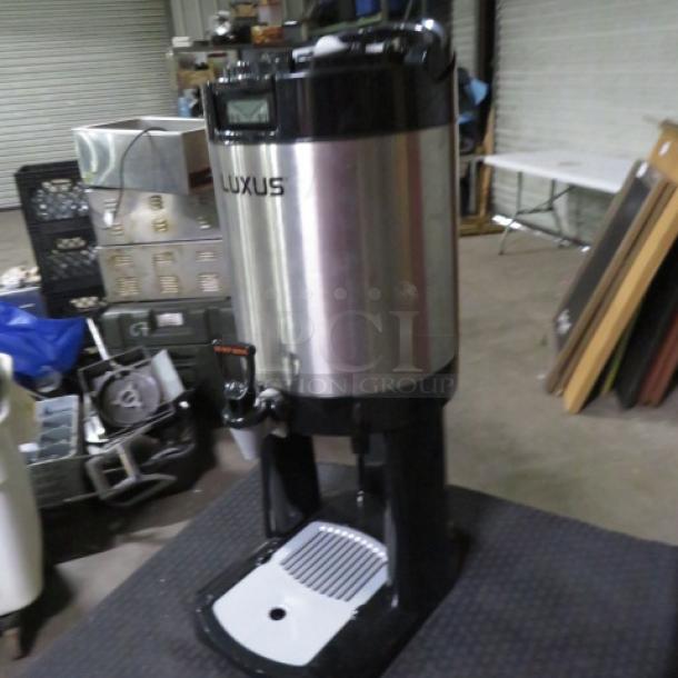 One Fetco Luxus Thermal Coffee Dispenser With Stand. Model# L4D-15. $376.96 - Image 2 of 3