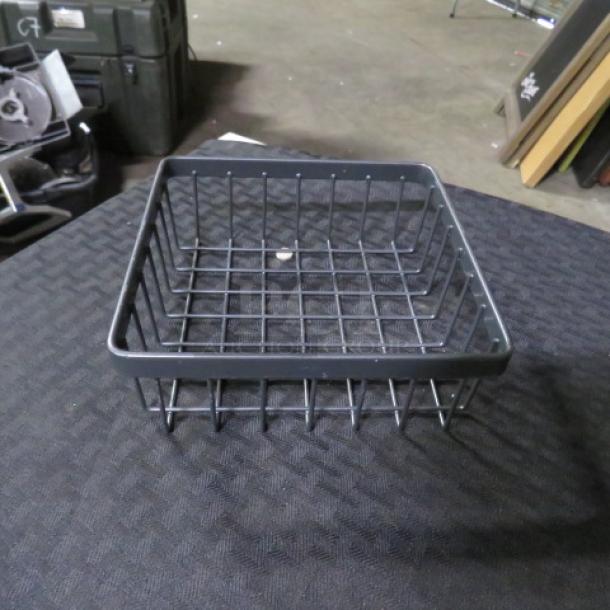 Get Black Metal Basket. 6X6X2.  8XBID - Image 1 of 1