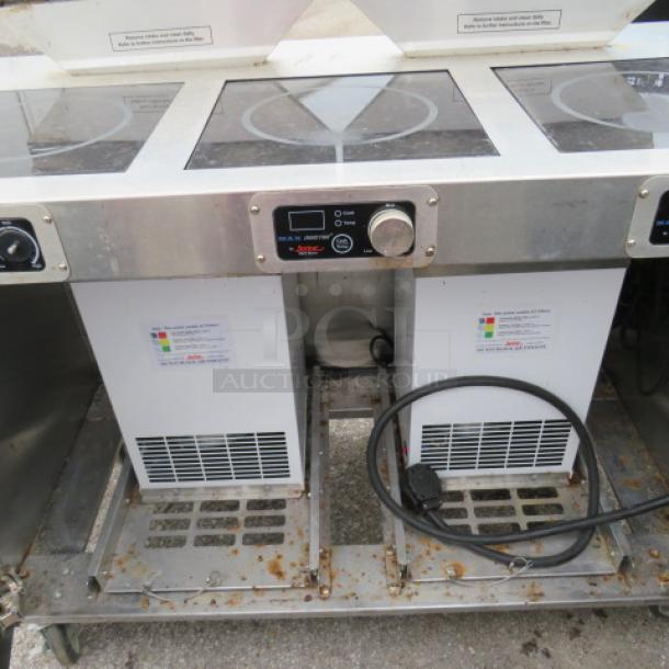 One Spring Mobile Induction Cooking Cart With 3 -2600 Watt Ranges, 2 AF-350 Air Filter Systems, And Power Management System On Casters. 208-240 Volt. 1 Phase. 8500 Watt.  48X24X42. $18,774.01. - Image 3 of 4