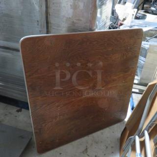 One Wooden Folding Table. 42.5X42.5X29