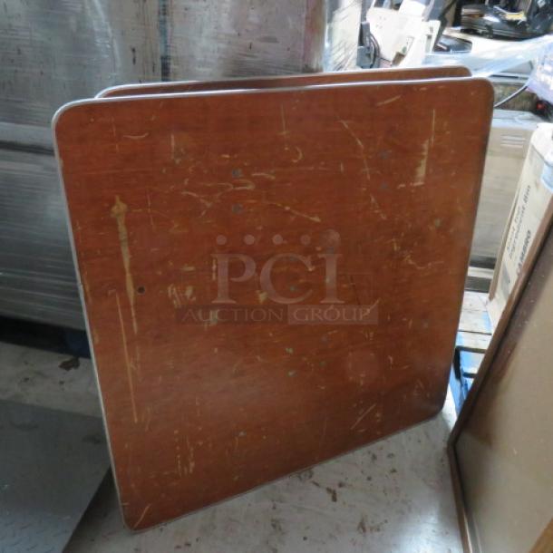 One Wooden Folding Table. 42.5X42.5X29 - Image 1 of 2