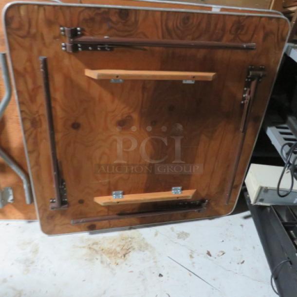 One Wooden Folding Table. 42.5X42.5X29 - Image 2 of 2