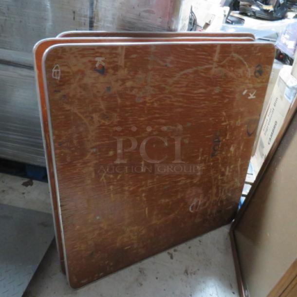 One Wooden Folding Table. 42.5X42.5X29 - Image 1 of 2