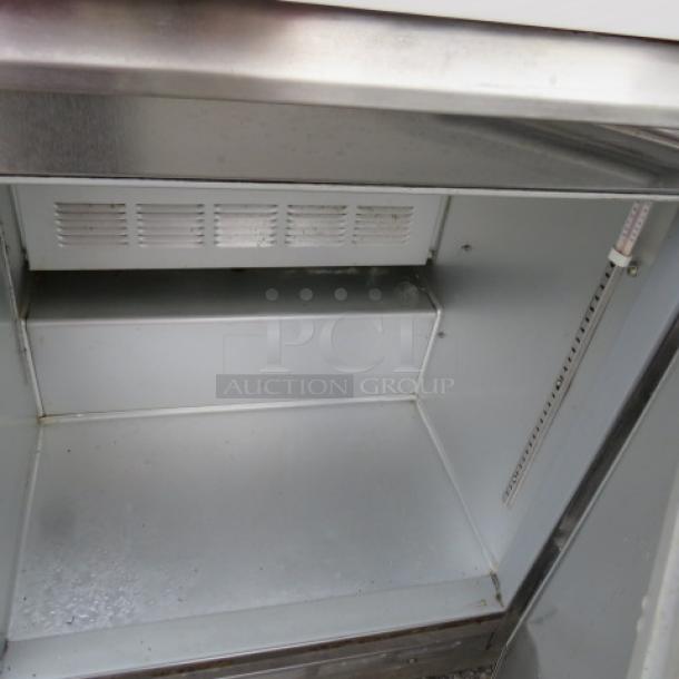 One Mobile Kiosk With A 1 Door Beverage Air Cooler, Under Storage, Handsink, 3 Spring Loaded Cup Dispensers, And Canopy With Lights, On Casters. 96X32.5X85 - Image 4 of 6