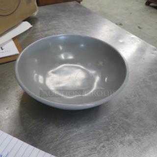 8 Inch Gray Melamine Bowl. 5XBID