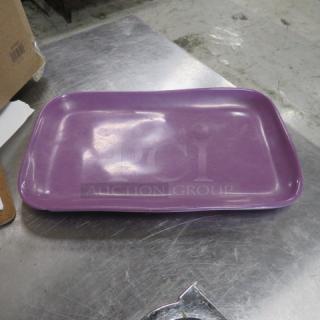 One 12X7 American Metalcraft Purple Melamine Plate.