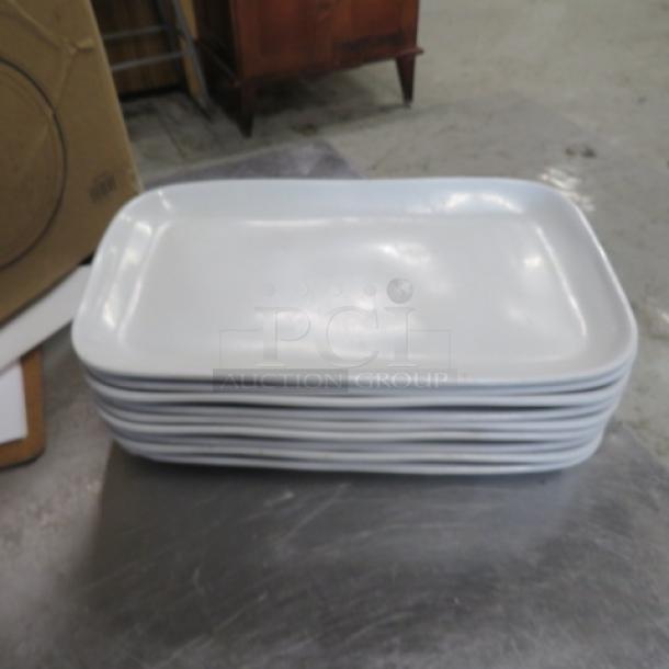 12X7 American Metalcraft White Melamine Plate. 9XBID - Image 1 of 1