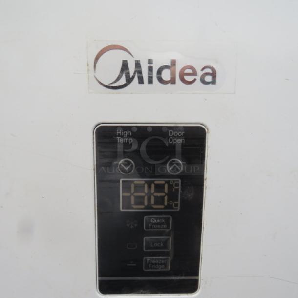 One Midea 1 Door Upright Freezer. Model# MRU17F6AWW. 115 Volt. 33X29X64.5 - Image 2 of 3
