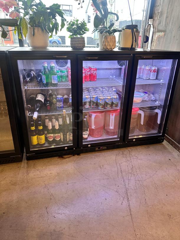Excellent Cooler Depot 3 Glass Door t Back Bar Refrigerator 115volt Tested and Working! - Image 2 of 6