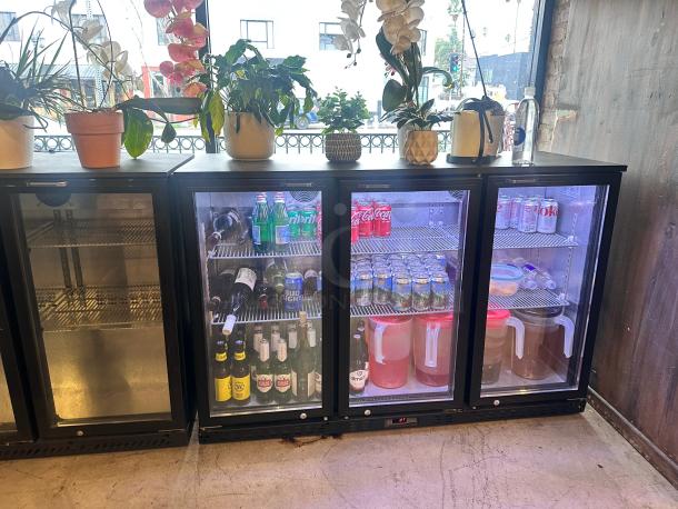 Excellent Cooler Depot 3 Glass Door t Back Bar Refrigerator 115volt Tested and Working! - Image 4 of 6