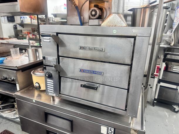 Excellent Bakers Pride GP-51 HearthBake Countertop Double Multi-Purpose Deck Oven - Natural Gas Tested and Working! - Image 5 of 12