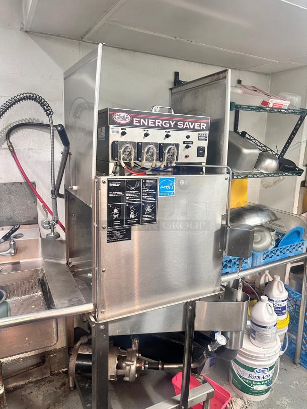 Excellent CMA Dishmachines AH-2 - 40 Rack/Hr Door-Type Pass Through Dishwasher 115volt Tested and Working! - Image 2 of 9