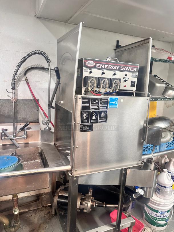 Excellent CMA Dishmachines AH-2 - 40 Rack/Hr Door-Type Pass Through Dishwasher 115volt Tested and Working! - Image 3 of 9