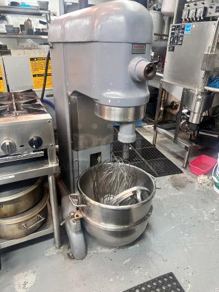 Excellent Hobart  H-600 60 Qt. Planetary Floor Mixer  - 220V, 3 Phase, 2 hp Tested and Working!